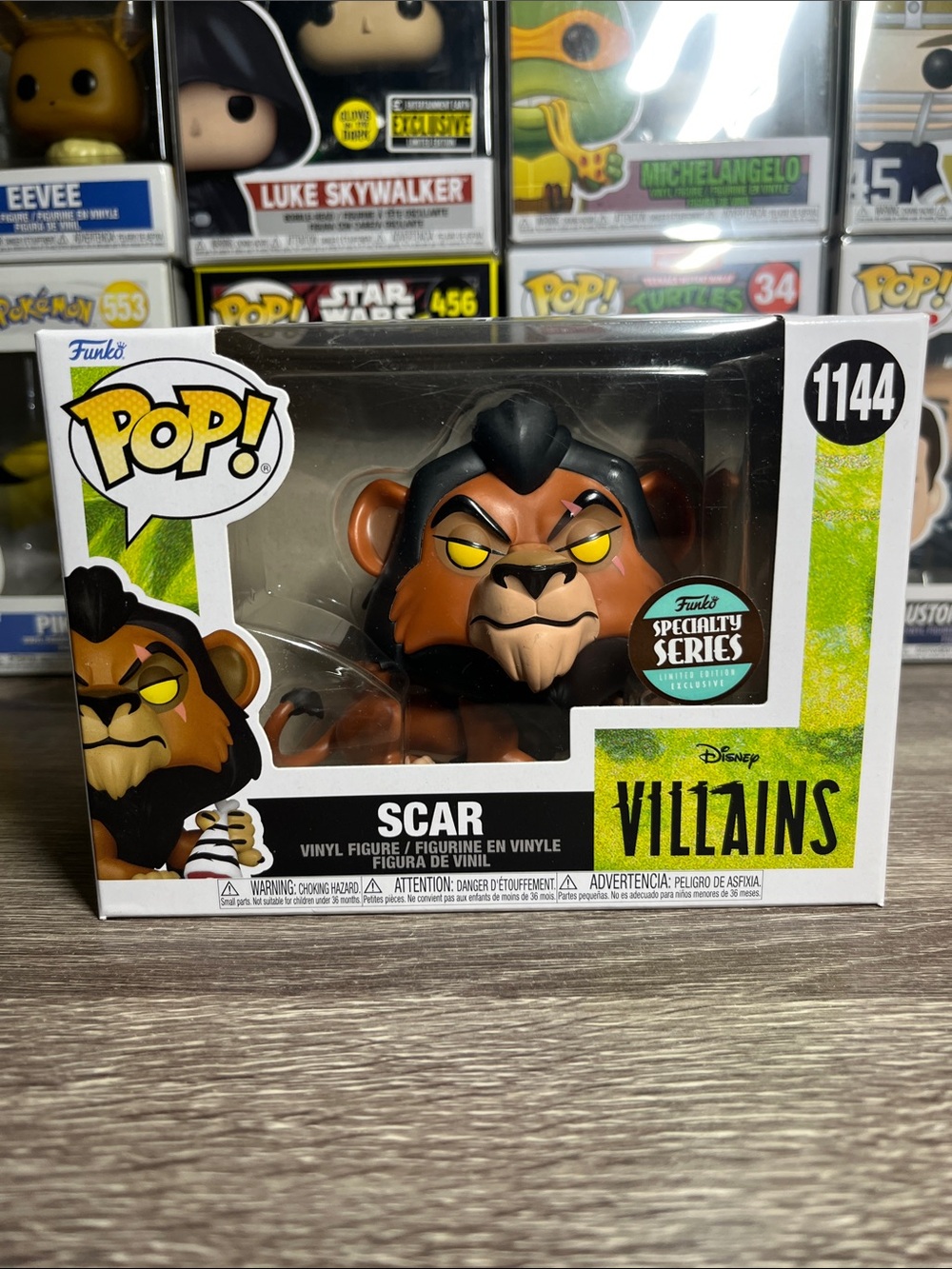Funko Pop! Disney Villains Scar Vinyl Figure — Black, Brown, Yellow